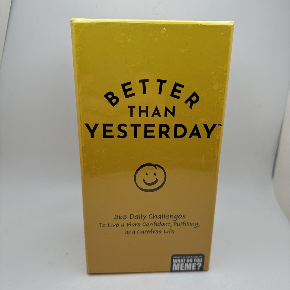 Better Than Yesterday 365 Day Mindfulness Game, What Do You Meme 2023 Sealed G1