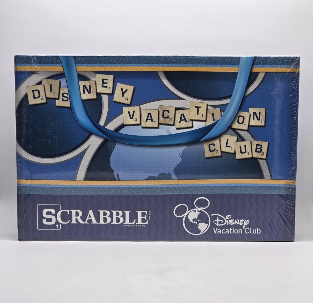2014 Scrabble Disney Vacation Club Hasbro Board Game New Sealed