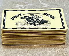 PLAYING CARDS ONLY 1947 The Game of Pony Express Board Game Polygon