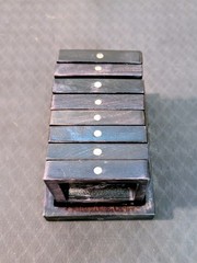8 Piece Component Collector for Board Games by Dog Might Real Wood Magnets Black