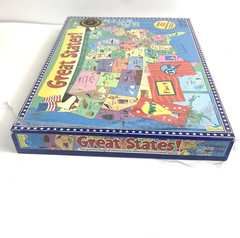 Great States Board Game Homeschool United States Map Geography Learning 1999 New
