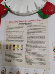 Vintage 1981 Strawberry Shortcake Berry-Go-Round Color Matching Carousel Game…