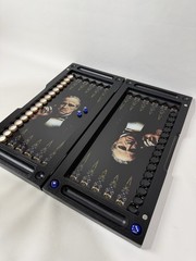 The Godfather Backgammon Board – Handmade Ash Wood & Glass Set, Luxury Gift