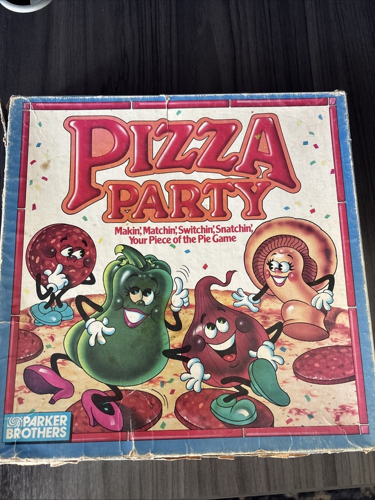 VTG 1987 PIZZA PARTY Board Game by Parker Brothers COMPLETE With Instructions!
