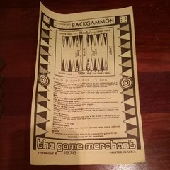 Vintage 1978 Portable Backgammon Travel in a Tube#254 The Game Merchant Complete
