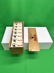 Vintage DON Q SERRALLES Quixote Rum Promotional Bakelite Domino SET Clean JAPAN