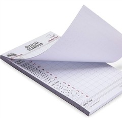Mexican Train & Chicken Foot Dominoes Scorepad – 60 Sheets, 8.2 x 5.5 Inches