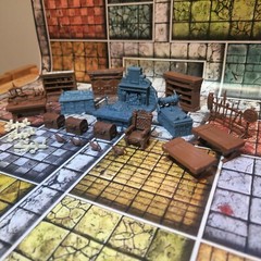 HEROQUEST Complete FURNITURE Set NEW!! Usable As DND Dungeon Terrain Lot