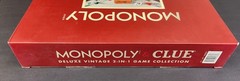 MONOPOLY and Clue Deluxe Vintage 2 in 1 Wood Game Collection Set NIB Sealed