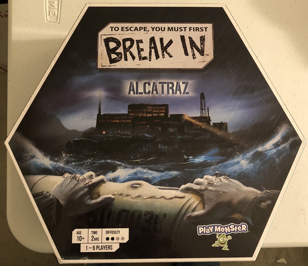 Playmonster Break In Alcatraz Escape Game Ages 10+ 1-6 Players