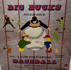 New Board Game: Big Bucks Baseball Vintage Pitch By Pitch Errors Hits Strikeouts