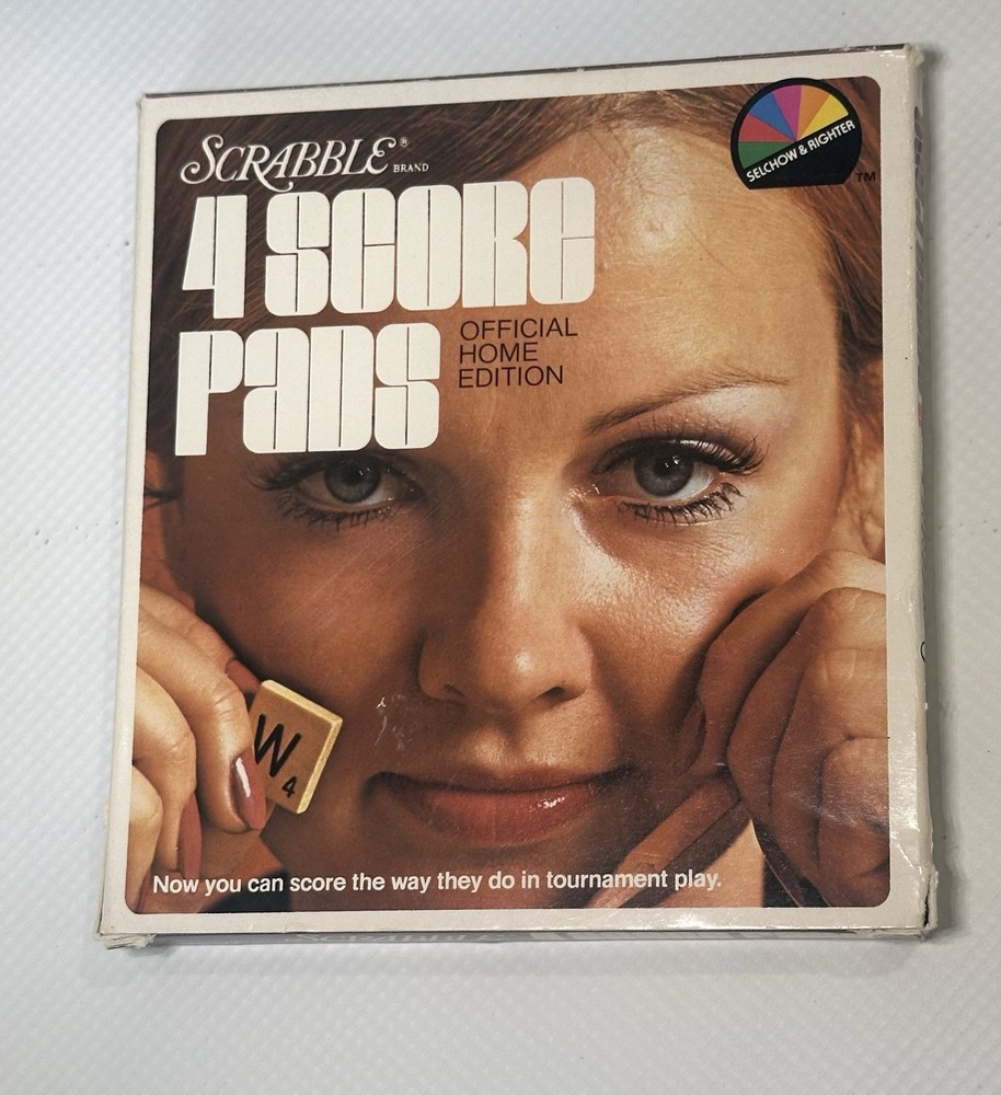 BNIB-Vintage 1973 Box of 4 SCRABBLE Score Pads