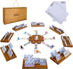 Complete Double 12 Mexican Train Dominoes Game – Fun for All Ages & Travel Size