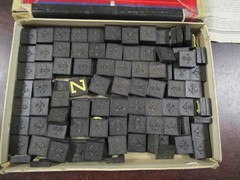 Vintage eye rest anagrams embossed