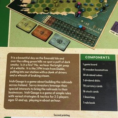 IRISH GAUGE Iron Rail Board Game by Tom Russell/Capstone Games Sealed NEW