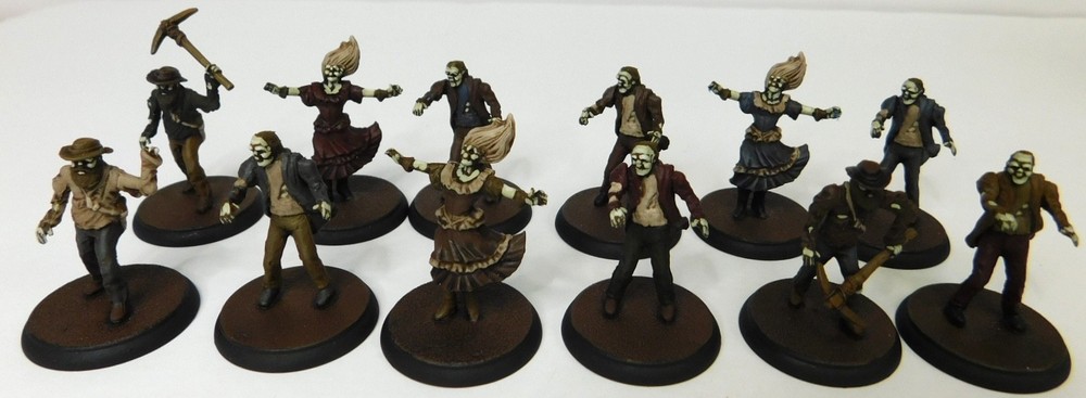 Well Painted Undead Miniatures only no box (12) Shadows of Brimstone FFP