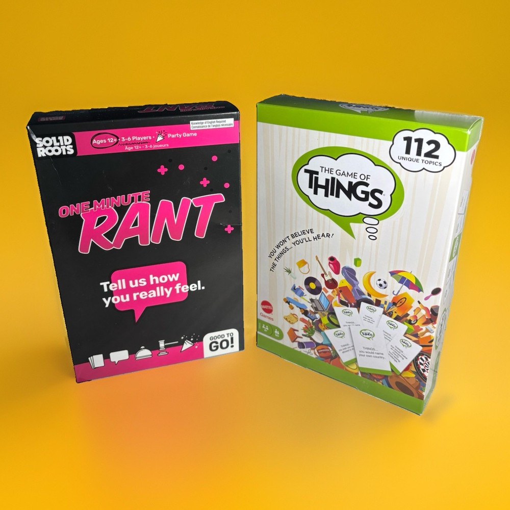 Solid Roots One Minute Rant Party Game Opinions Theme Ages 12+ 3-6 Players