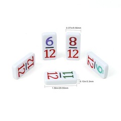 KAILE Mexican Train Dominoes Set with Numbers, Colorful Double 12 Numeral Mex…