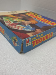Vintage 1986 Trouble Board Game Pop O Matic Milton Bradley Complete & Works