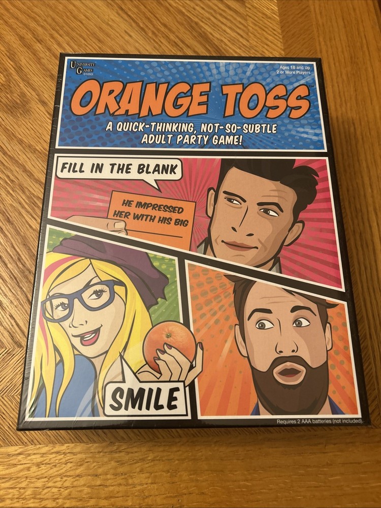 Orange Toss An Adult Party Game by University Games New Sealed