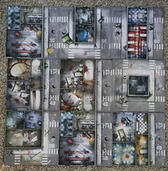 25+ Zombicide Tiles: Core, Prison Outbreak, Toxic City Mall, Angry Neighbors
