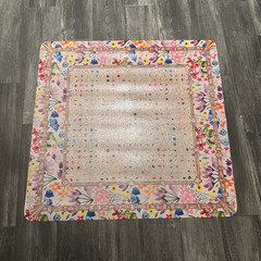 Floral mahjong mat