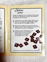1989 Deluxe Scrabble Crossword Game Rotating Turntable Complete 100 Tiles MB