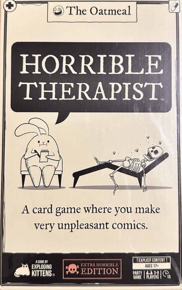 The Oatmeal Horrible Therapist Extra Horrible Edition Adult Card Game SEALED