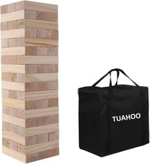 Outdoor Games Giant Tumble Tower (Stacks to 4+ Feet), Large Tumbling Timber, …