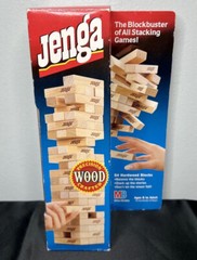 Vtg 1995 Jenga Classic Block Stacking Game Hardwood Milton Bradley 8+ USA Sealed