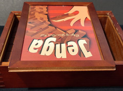 2007 Hasbro Jenga Vintage Bookshelf Edition – Includes Wooden Box & 54 Pieces