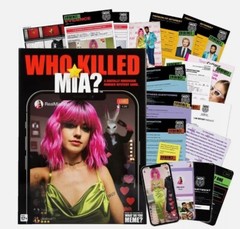 Who Killed Mia A Digitally Immersive Murder Mystery Adult Crime Board Game clue