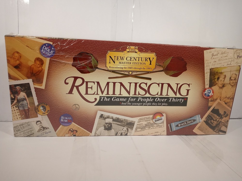 Reminiscing The Game For People Over 30 Board Game (1998, TDC Games) New Sealed