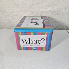 What? Hilarious Party Game Tin Box Deluxe Edition Outset Media 2007