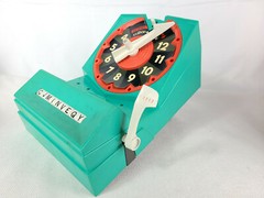 Topper Toys Clock-A-Word No. 7000 Retro circa 1966 (ZD) (I7)
