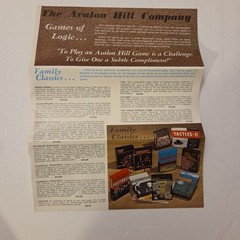 Richthofen’s War Avalon Hill Bookcase Game ~1972 Unpunched