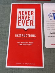 Never Have I Ever The Game of Poor Life Decisions Card Game – Complete