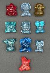 Lot 10 Classic Hielocos Coca-Cola Series 1 Crazy Bones Brazil 1990s