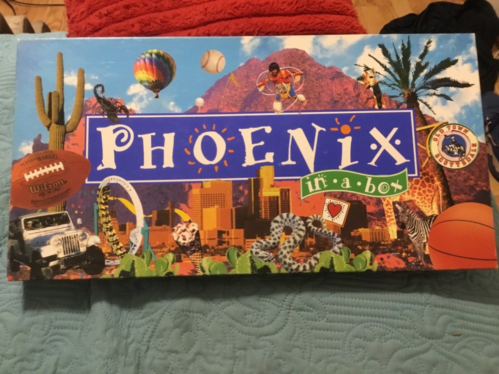 PHOENIX-IN-A-BOX PROPERTY, MONOPOLY LIKE GAME,COMPLETE/SCOTTSDALE,MESA;FREE P&H