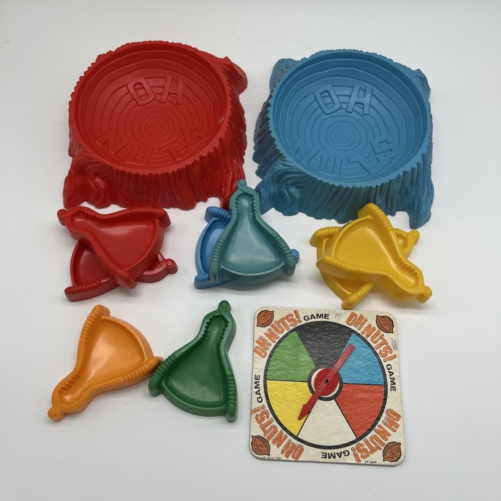 Vintage 1969 Oh, Nuts Board Game Scramble Find Bluff Game -Replacement Parts Lot