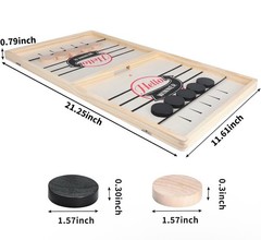 Fast Sling Puck Game, Super Sling Puck Board Game, Large Size-2 Pack Brand New