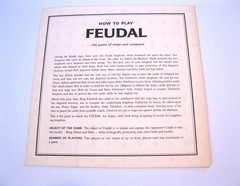 Vintage 1967 Feudal Board Game 3M Comp. Bookshelf Game Siege & Conquest Complete