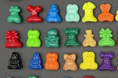 Classic Gogo’s Crazy Bones Series 1 Lot of 100 Mixed Figures Solid Variants