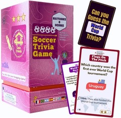 2026 World Cup Soccer Trivia Game, Nations & Icons – 150 Quiz Questions, 5 Fu…