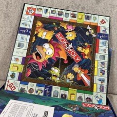 THE SIMPSONS TREE HOUSE HORROR Monopoly GLOW-IN-THE-DARK Board Game Incomplete
