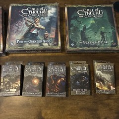 SEALED Call Of Cthulhu The Card Game Expansion Lot – 3 Boxes, 7 Decks