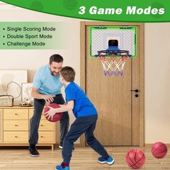 Mini Basketball Hoop Over Door Indoor Scoreboard Kids Sports NEXBOX 4-7 8-12