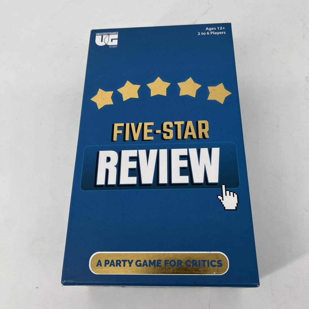 University Games Boardgame Five-Star Review Box New