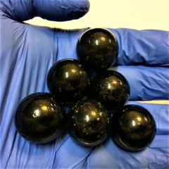 1″ INCH 25mm 3 LBS POUND 72 pcs Opaque BLACK Solid Glass Marbles Free Shipping