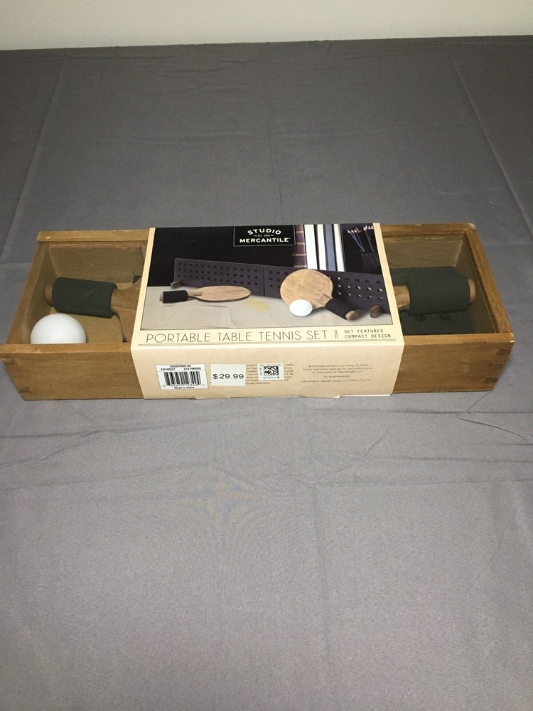 Brand New In Box Studio Mercantile 6 Piece Portable Table Tennis Set!